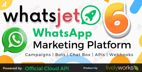 WhatsJet SaaS v6.2.3 - A WhatsApp Marketing Platform with Bulk Sending, Campaigns, Chat Bots & CRM