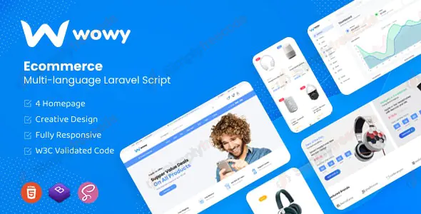 Wowy v1.30.9 - Multi-language Laravel eCommerce Script Nulled