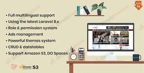 LaraMag v7.5.9 - Laravel News & Magazine Multilingual System - nulled