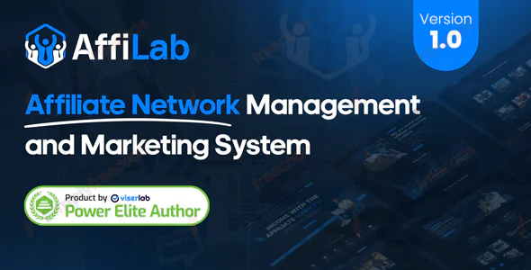 AffiLab v1.0 - Affiliate Network Management and Marketing System - nulled