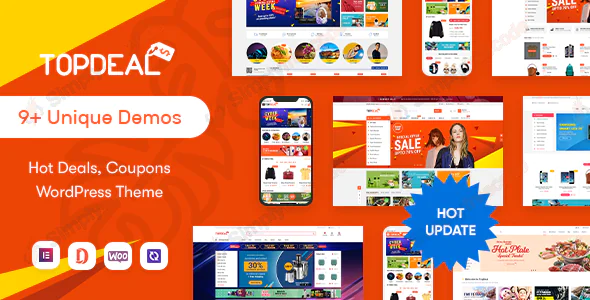 TopDeal 2.3.30 - Multi Vendor Marketplace Elementor WooCommerce WordPress Theme Nulled