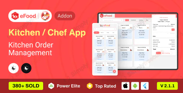 eFood - Kitchen/Chef App v2.1.1