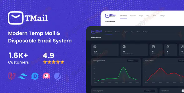 TMail v8.0.1 - Multi Domain Temporary Email System Nulled
