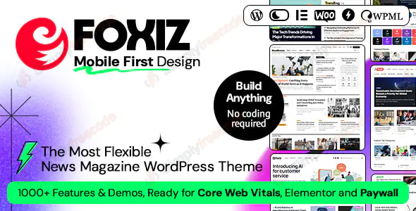 Foxiz v2.6.9 - Newspaper News and Magazine For WordPress